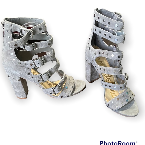 Sam Edelman for Women York Grey Stud Heels Size 8 - Picture 4 of 7